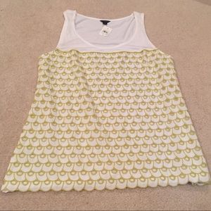 Ann Taylor brand new tank, fun colors and pattern!